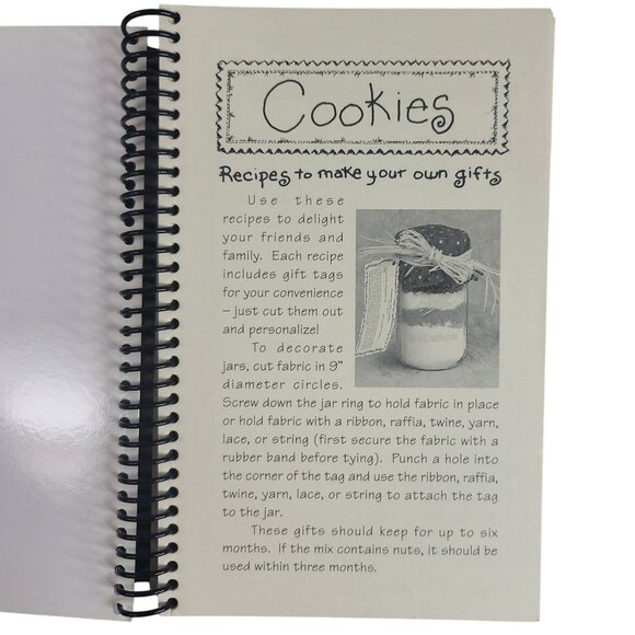 Gifts In A Jar Cookbooks Lot Of 2 Bars Brownies Cookie Homemade Holiday VTG 2001 - Picture 5 of 10